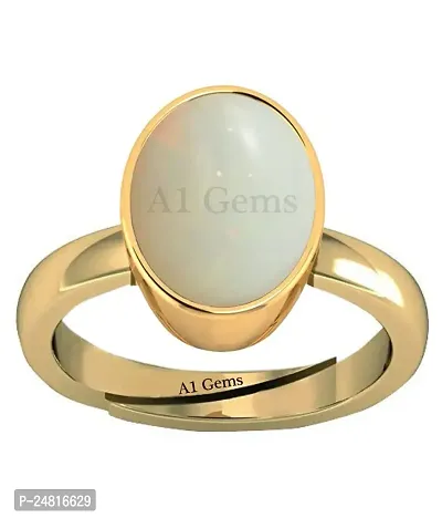 10.00 Carat 11.00 Ratti Lab Certified Natural Opal Gold Adjustable Ring Opal Gemstone for Men  Women