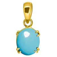 11.25 Ratti 10.00 Carat A+ Quality Turquoise Firoza Gemstone Pendant for Women's and Men's-thumb2