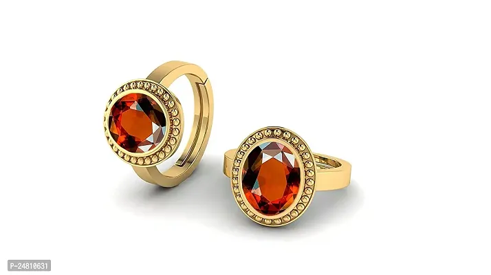 Sidharth Gems 9.00 Ratti Natural Gomed Stone Astrological Gold Ring Adjustable Gomed Hessonite Astrological Gemstone for Men and Women {Lab - Tested}-thumb4