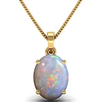 Certified Natural AA++ Quality Opal Locket 6.25 Ratti / 5.52 Carat (Australian Opal) Brilliant Cut Certified Astrological Gemstone-thumb2