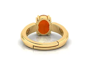 Sidharth Gems 13.00 Ratti Gomed Ring Natural Quality  Original Stone Panchdhatu  Ashtadhatu Metal Adjustable Ring Rashi Ratna Loose Gemstone Gold Plated Ring for Men and Women-thumb4