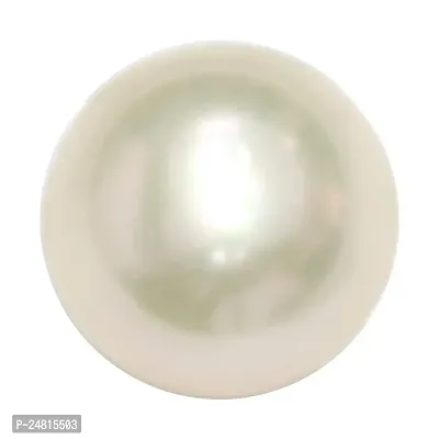 5.25 Ratti 4.00 Carat White Pearl Gemstone Certified Moti Stone for Man and Woman with Lab Certificate