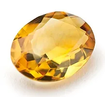 JEMSKART 7.25 Ratti 6.00 Carat Sunela Stone Original Certified Natural Citrine Success Gemstone for Men  Women {Lab Tested}-thumb1