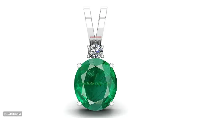 4.25 Ratti 3.00 Carat Natural Emerald Panna Pendant Locket (Astrological Purpose Panna Pendant) for Men and Women-thumb2