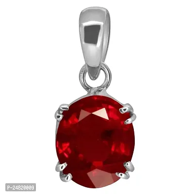 Ruby Pendant/Locket 4.25 Ratti 3.00 Carat Certified Burma Ruby Astrological Purpose Panchdhatu Pendant Locket for Men and Women (Ruby)-thumb3