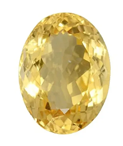 JEMSKART Sunela Stone Certified Citrine Success Gemstone, 9.25 Ratti - 8.75 Carat