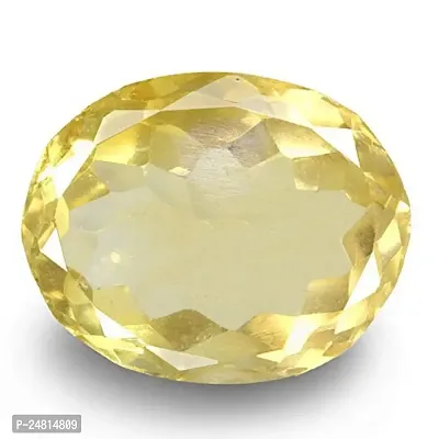 JEMSKART 8.25 Carat sunela Stone Original Certified Natural Citrine Success Gemstone