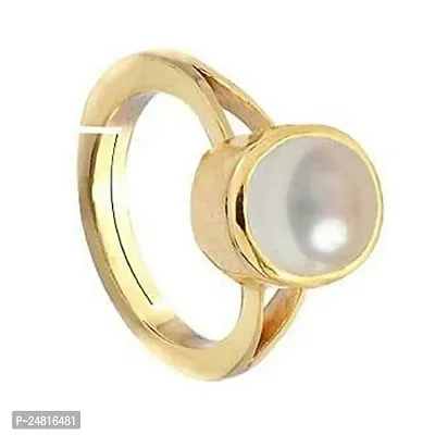 100% Certified Pearl Moti 6.25 Ratti 5.70 Carat Stone Astrological Adjustable Ring for Men  Women-thumb3