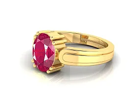 SIDHARTH GEMS 8.50 Carat A+ Quality Natural Burma Ruby Manik Unheated Untreatet Gemstone Gold Ring for Women's and Men's{GGTL Lab Certified}-thumb2