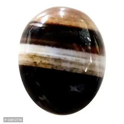 JEMSKART 6.00 Ratti 5.00 Carat Sulemani Akik Stone Black Crystal Hakik Gemstone for Men and Women-thumb0