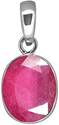 Ruby Pendant/Locket 7.25 Ratti 6.00 Carat Certified Burma Ruby Astrological Purpose Panchdhatu Pendant Locket for Men and Women (Ruby)-thumb1