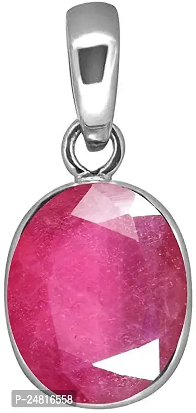 Ruby Pendant/Locket 7.25 Ratti 6.00 Carat Certified Burma Ruby Astrological Purpose Panchdhatu Pendant Locket for Men and Women (Ruby)-thumb2