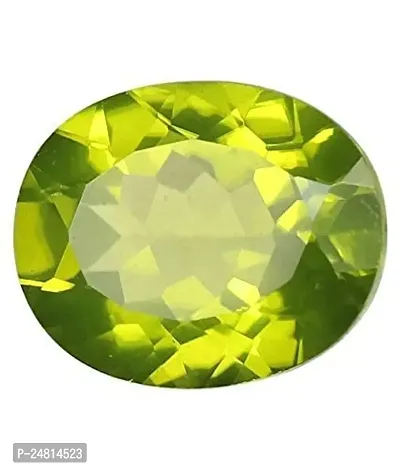 JEMSKART Certified Unheated Untreatet 6.00 Carat A+ Quality Natural Peridot Loose Gemstone for Women's and Men'