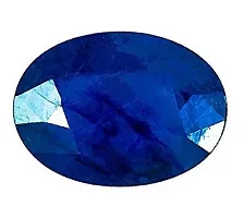 Sidharth Gems 5.55 Carat Blue Sapphire Silver Locket (Nilam/Neelam Silver Pendant) Original AAA Quality Rashi Ratan Gemstone for Men  Women-thumb1