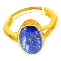 SIDHARTH GEMS 6.25 Ratti / 2.00 Carat Blue Lajward Stone Panchdhatu Adjustable Gold Plated Ring Natural AA++ Quality Original Lapis Lazuli Lajwart Rashi Ratna Pathar Gemstone for Men and Women-thumb3