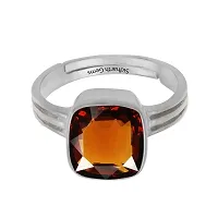 Sidharth Gems Gomed Ring 5.25 Ratti 4.00 Carat Natural and Certified Hessonite Garnet (Gomed) Astrological Gemstone Adjustable for Men and Women-thumb2