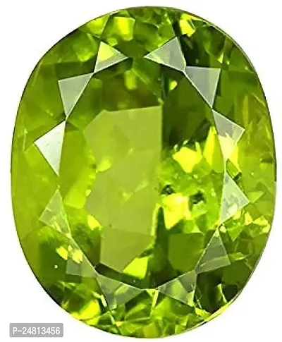 JEMSKART 13.00 Ratti 12.50 Carat Certified Unheated Untreated Natural Peridot Loose Gemstone by Lab Certified for Men and Women