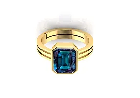 Sidharth Gems 11.25 Ratti 10.00 Carat Color Changing Alexandrite Ring Gold Plated AAA Quality Excellent Shinning Stone-thumb1