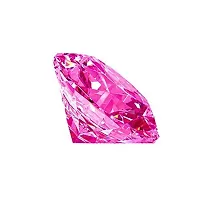 JEMSKART Lab Certified Round Pink American Zircon Gemstone 11.00 Ratti 4.5 Carat Jarkan Faceted Cut Loose Gemstone-thumb1