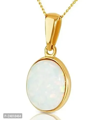 JEMSKART Certified Natural AA++ Quality Opal Locket 15.25 Ratti / 14.00 Carat (Australian Opal) Brilliant Cut Certified Astrological Gemstone