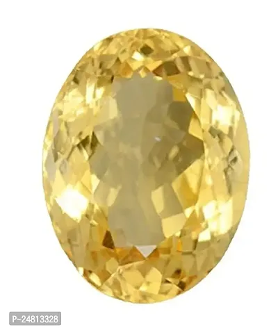 JEMSKART Sunela Stone Original Certified Natural Citrine Success Gemstone, 6.00 Ratti 5.00 Carat-thumb2