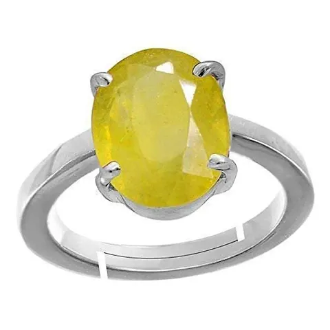 BL Fedput 6.25 Ratti 5.42 Carat A+ Quality Pukhraj Gemstone Ring for Women's and Men's