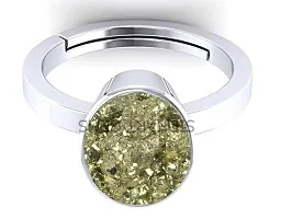 SIDHARTH GEMS 12.25 Ratti 11.25 Crt Natural Pyrite Ring Genuine Stone Silver Plated Ring With Adjustable Size For Men And Women-thumb3