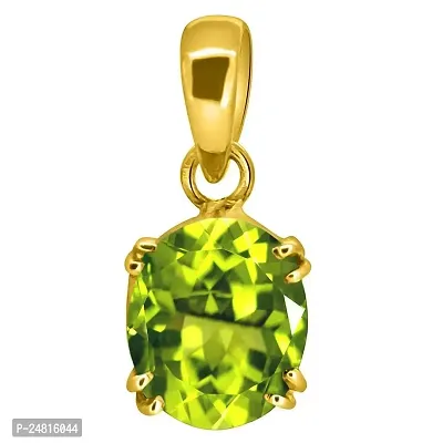 8.25 Ratti Deluxe Quality Natural Peridot Stone Pendant/Locket 100% Gemstone by Lab Certified(Top AAA+) Quality-thumb0