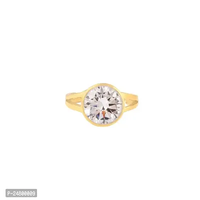 Sidharth Gems Certified 3.25 Ratti 2.52 Carat/Jarkan Precious Gemstone Natural Zircon Stone Rashi Ratna Ashtadhatu Adjustable Gold Ring for Astrological Purpose for Men and Women-thumb2