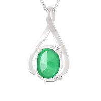 Sidharth gems 9.25 Ratti 8.00 Carat Natural Emerald Panna Pendant Locket {Astrological Purpose Panna Pendant} for Men and Women-thumb1