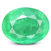 Sidharth Gems AA+ Quality Zambian Emerald/Panna Gemstone with Lab Certified Card 3.75 Carat AA+ Quality Zambian Emerald (Panna) Stone/Original Certified Precious Loose Gemstone-thumb1