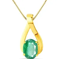 Sidharth gems 2.25 Ratti 1.00 Carat Natural Emerald Panna Pendant Locket {Astrological Purpose Panna Pendant} for Men and Women-thumb1