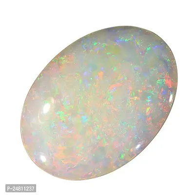 Sidharth Gems 7.00 Ratti Lab Certified Natural Rashi Ratan White Opal (Austalian) for Men  Women