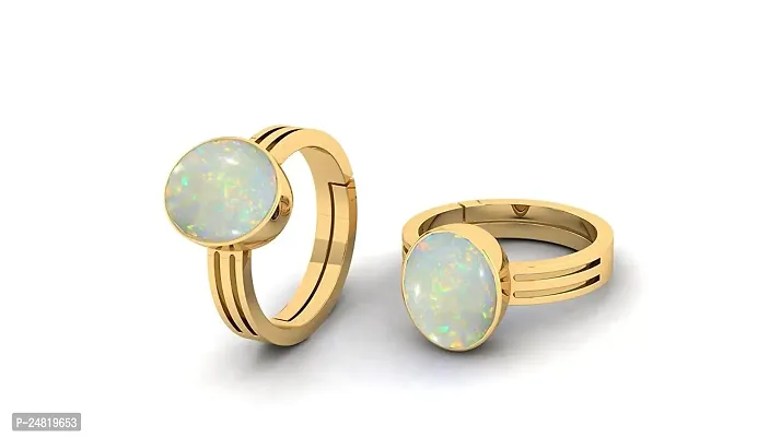 9.00 Carat 10.25 Ratti Lab Certified Natural Opal Gold Adjustable Ring Opal Gemstone for Men  Women-thumb3