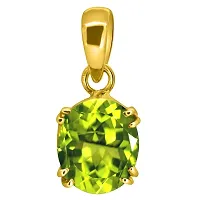 8.25 Ratti Deluxe Quality Natural Peridot Stone Pendant/Locket 100% Gemstone by Lab Certified(Top AAA+) Quality-thumb1