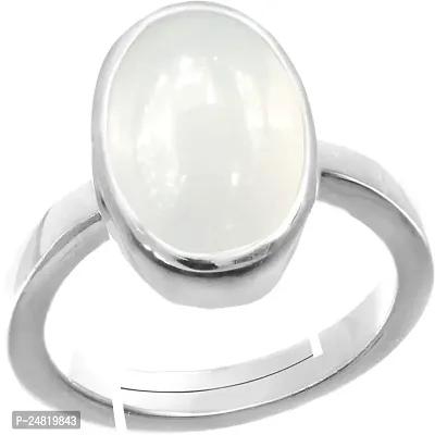 Certified Unheated Untreated 8.25 Ratti 7.52 Carat A+ Quality Natural Rainbow Moonstone Gemstone Ring for Women and Men