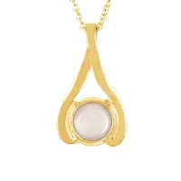 Sidharth Gems 12.25 Ratti 11.00 Carat Carat South Sea Pearl Gold Plated Pendant Locket Moti Stone Natural Certified Gemstone for Men and Women (White-thumb2