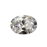 JEMSKART 5.25 Ratti / 4.35 Carat Ceylon White Sapphire/Safed Pukhraj Certified Natural Gemstone-thumb1