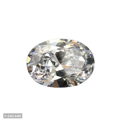 JEMSKART 5.25 Ratti / 4.35 Carat Ceylon White Sapphire/Safed Pukhraj Certified Natural Gemstone-thumb2