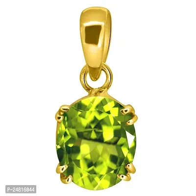 8.25 Ratti Deluxe Quality Natural Peridot Stone Pendant/Locket 100% Gemstone by Lab Certified(Top AAA+) Quality-thumb3