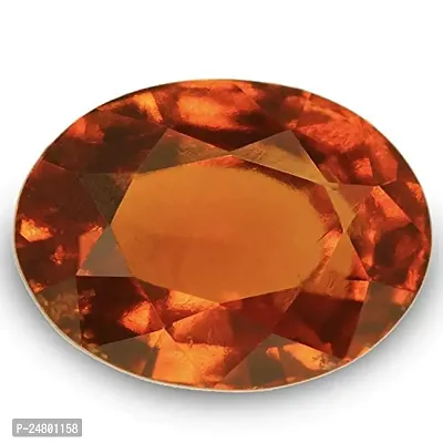 Sidharth Gems Certified Unheated Untreatet 4.25 Ratti 3.32 Carat A+ Quality Natural Hessonite Garnet Gomed Loose Gemstone for Women's and Men's