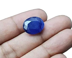 Sidharth Gems Certified Unheated Untreatet 4.25 Ratti 3.42 Carat A+ Quality Natural Blue Sapphire Neelam Pendant for Women's and Men's-thumb1