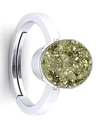 SIDHARTH GEMS 12.25 Ratti 11.25 Crt Natural Pyrite Ring Genuine Stone Silver Plated Ring With Adjustable Size For Men And Women-thumb1