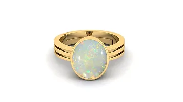 9.00 Carat 10.25 Ratti Lab Certified Natural Opal Gold Adjustable Ring Opal Gemstone for Men  Women-thumb1