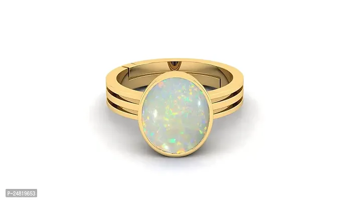 9.00 Carat 10.25 Ratti Lab Certified Natural Opal Gold Adjustable Ring Opal Gemstone for Men  Women-thumb2