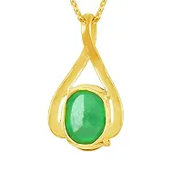 Sidharth gems 5.25 Ratti 4.00 Carat Natural Emerald Panna Pendant Locket {Astrological Purpose Panna Pendant} for Men and Women-thumb1