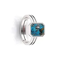 Reliable Turquoise Alloy Gemstone Rings For Men And Women-thumb1