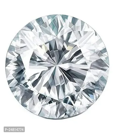 JEMSKART Zircon Cubic Zirconia American Diamond Loose Natural Certified Precious Gemstone 8.25 Ratti 7.00 Carat