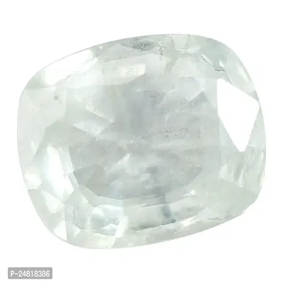 JEMSKART 5.15 Carat White Sapphire Stone Original Certified by Lab Pukhraj Ratan for Ring Pendant Bracelet of Men  Woman