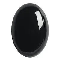 JEMSKART 8.00 Carat Sulemani Akik Stone Black Crystal Hakik Gemstone for Men and Women-thumb1